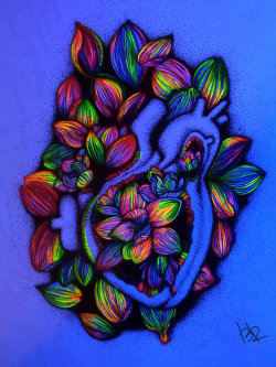 fuckyeahchromadepth:  flowers inside acid by ~B1ackRain 