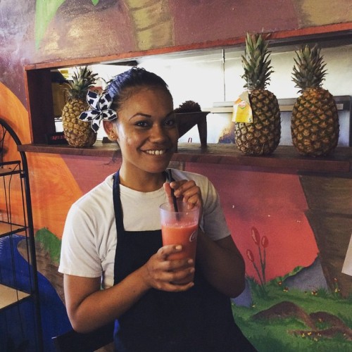 Come get some refreshing Watermelon &amp; Mango OTAI! Served by the one and only Linduhh G. #Swe
