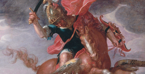 Detail of Perseus Releases Andromeda by Joachim Wtewael, 1611