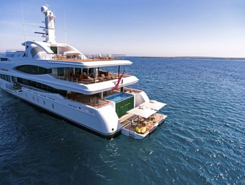 Lady ChristineWith its state-of-the-art onboard cinema, gleaming infinity-edge pool, and sumptuous A