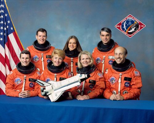 STS-40 was the first space mission to include three women astronauts (Millie Hughes-Fulford, Rhea Se