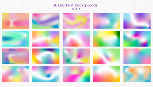  Grainy Gradient Backgrounds & Abstract Geometric Shapes - https://designbundles.net/irisart/180