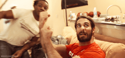 wrestlingfanatic: The World’s Cutest Dork Seth Rollins  Source : UUDD (x) 