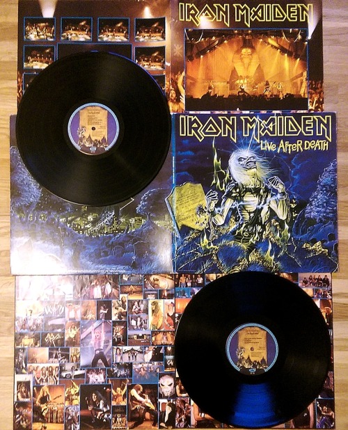 guldsevinyl:  Iron Maiden - Live After Death 2xLP EMI 1985