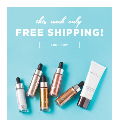This week at Cover FX get free shipping on all orders with the code SHIPFORFREE.
As usual there is free shipping at $50 (if not using the code, but why not?!) and two fee samples with every purchase.