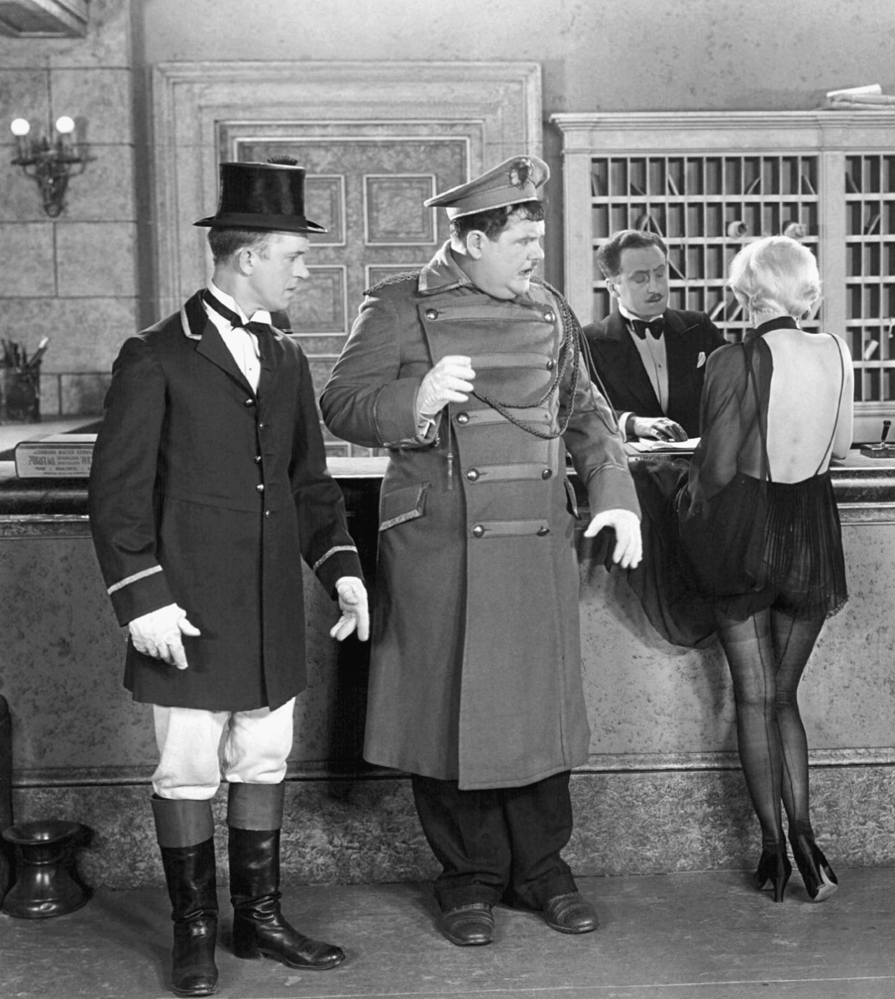 Double Whoopee (1929) #Stan Laurel#Oliver Hardy#Rolfe Sedan#Jean Harlow #Laurel and Hardy #Double Whoopee#1929#1920s#silent films#movies