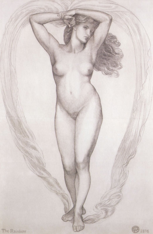thefashioncomplex:  The Rainbow, Dante Gabriel Rossetti, 1876 