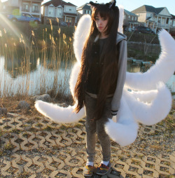 Kittensplaypenshop:  Outdoor Photos And Walk Test Of Ahri Tails For Mary &Amp;Lt;3