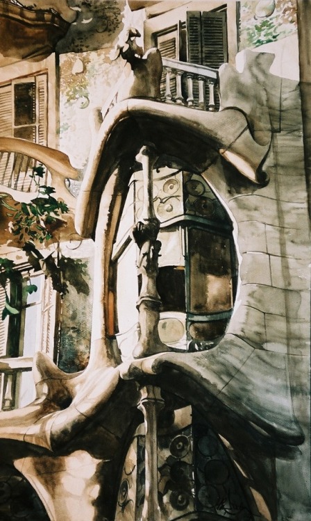 Polish watercolorist Paul Dmoch