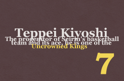 vyctornikiforov:  Once member of the Uncrowned Kings: Kiyoshi Teppei 