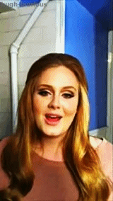 Hugh-Laurious:  Adele Being Her Gorgeous Self.(X)