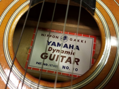 Yamaha Nippon Gakki Dynamic Guitar No. 10, 1964