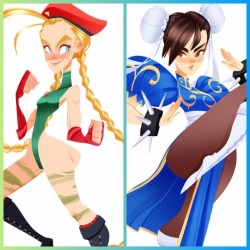 The two Street Fighter Ladies part of my