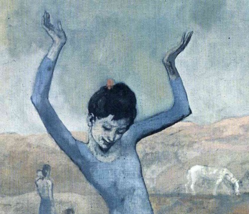 : Girl on the Ball (Detail), Pablo Picasso (1905) 