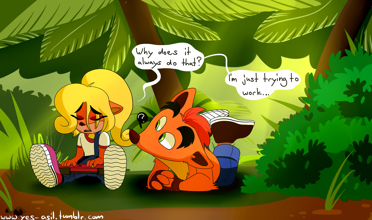 dedoarts: grimphantom2:  yes-asil: Crash might be called dumb on multiple occasions,