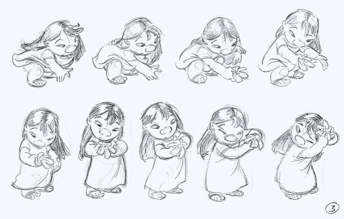 disneyconceptsandstuff:Test Animation from Lilo & Stitch by Andreas Deja
