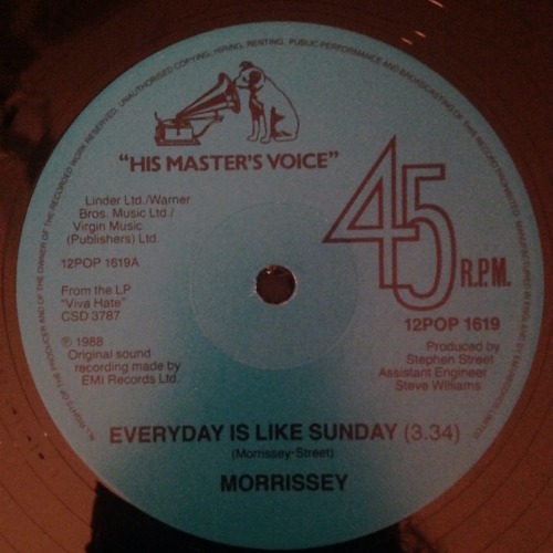 Morrissey - Everyday Us Like Sunday UK Press 1988 (HMV)