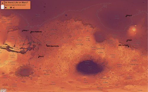 Interactive map of Martian surface >> by@kennethfield