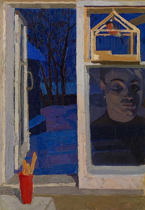 arttester:Viktor Popkov (1932-1974, Russian) / Reflection by the Window.