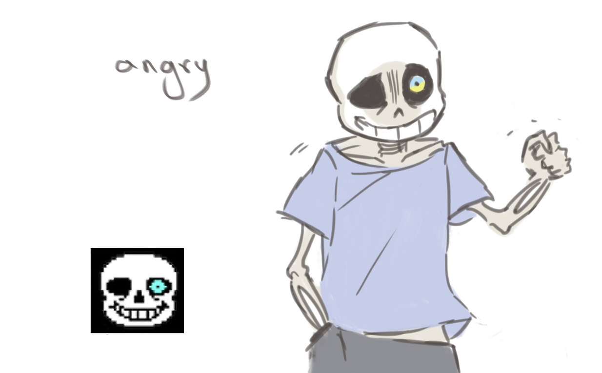 junorsky:just the many emotions of sans