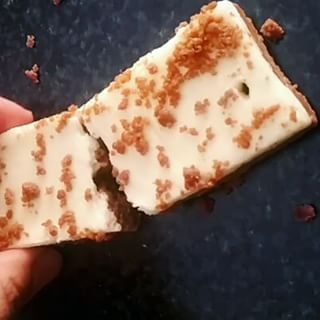 From Gastroposter Ruby Camille Vallejos, via Instagram: Cookie butter bar from Starbucks! Cream chee