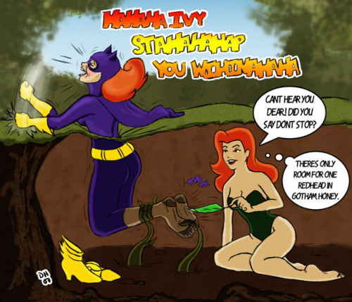 Batgirl and Ivy (an early piece)