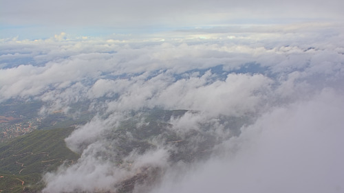 Above the clouds. Montserrat Prints avaiable in my Redbubble shop and on Wekaandemuur