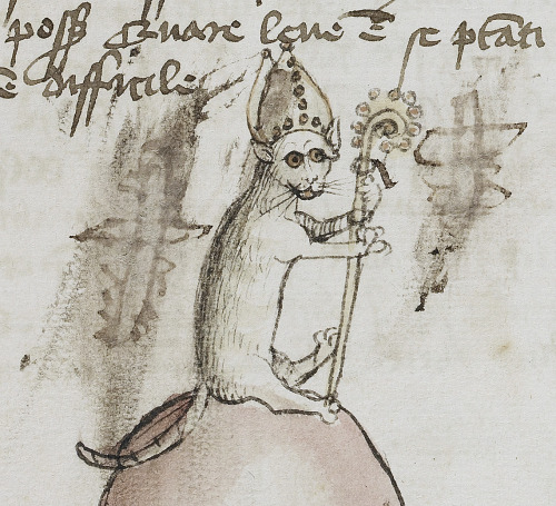 Bishop CatFables, Germany 15th centuryLA, The J. Paul Getty Museum, Ms. Ludwig XV 1, fol. 48r