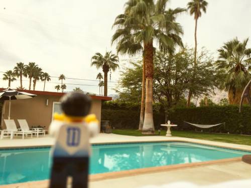 Good Morning Palm Springs! #minifigs #legos #palmsprings #vacationtime  (at City of Palm Springs)