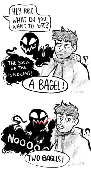 greeneyeswhitehair: so about that venom movie,,,  I liked it  (credit in art is my instagram and 
