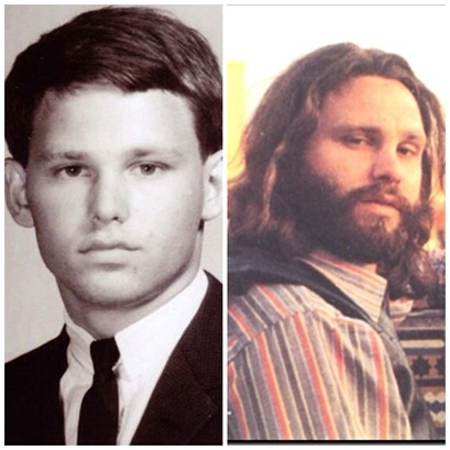 onlovestreetwithjimmorrison:  Jim 1961 and 1971.It’s sad to think that ten years
