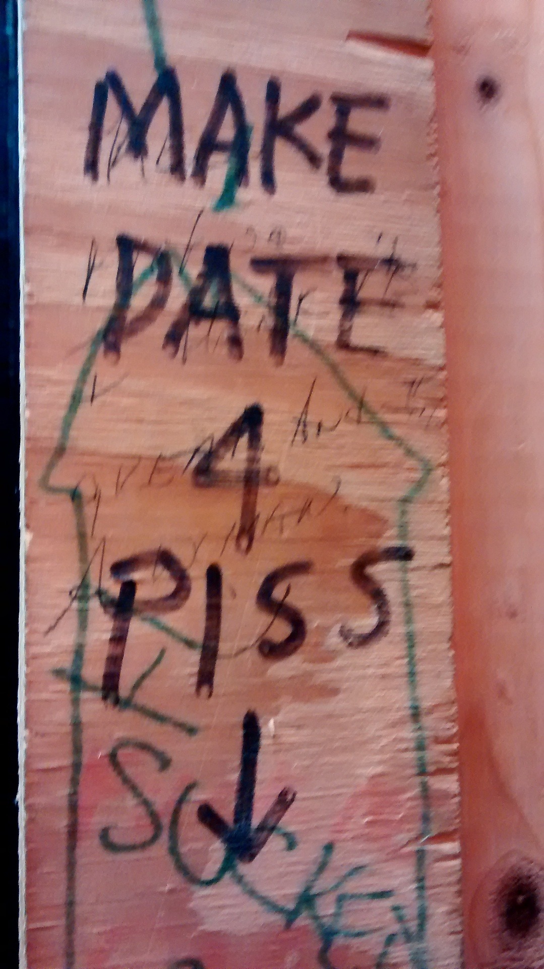 bijouworld:Just some of the piss graffiti from the Bijou Theater