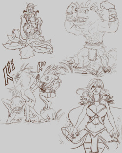 Have some retardy sketches that I did on stream. Enjoy.