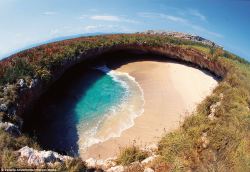 Sixpenceee:  Views Of The Hidden Beach, Located On The Marieta Islands In Peurto