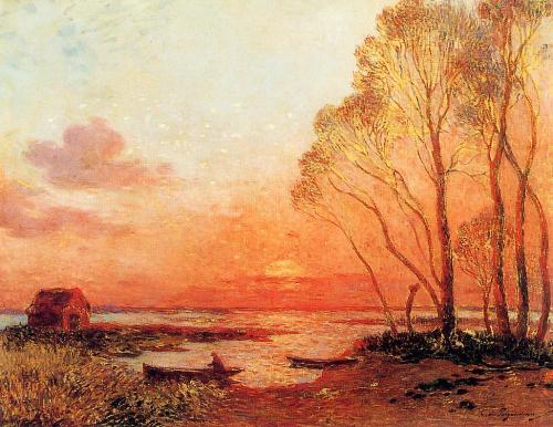 wonderingaboutitall:  Sunset On The Brfiere - Ferdinand Loyen du Puigaudeau