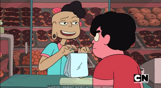 yurifruit:  Tell me how anyone is arguing that making porn of Steven Universe is inappropriate or “taking it a step too far” when the creators of this show casually throw in things like thisand thisAnd have characters on the show consistently react