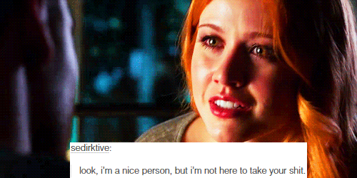 fyeahclizzy:  Clary & Izzy   text posts meme