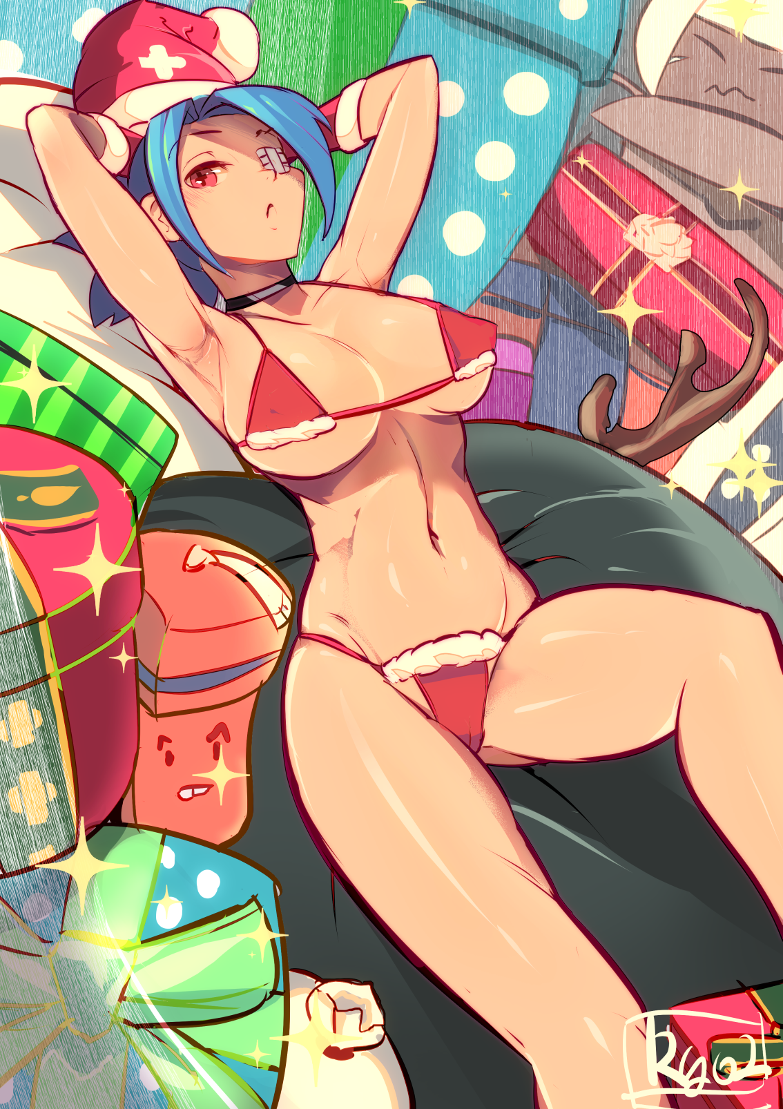ryu2-art:  Merry Christmas!{and happy birthday Valentine!}