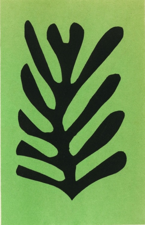 nobrashfestivity: Henri Matisse, Leaves, 1953 Gouache on cut paper  more