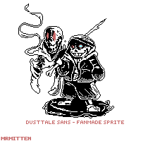 Dusttale sans sprite (ask before using) : r/Undertale