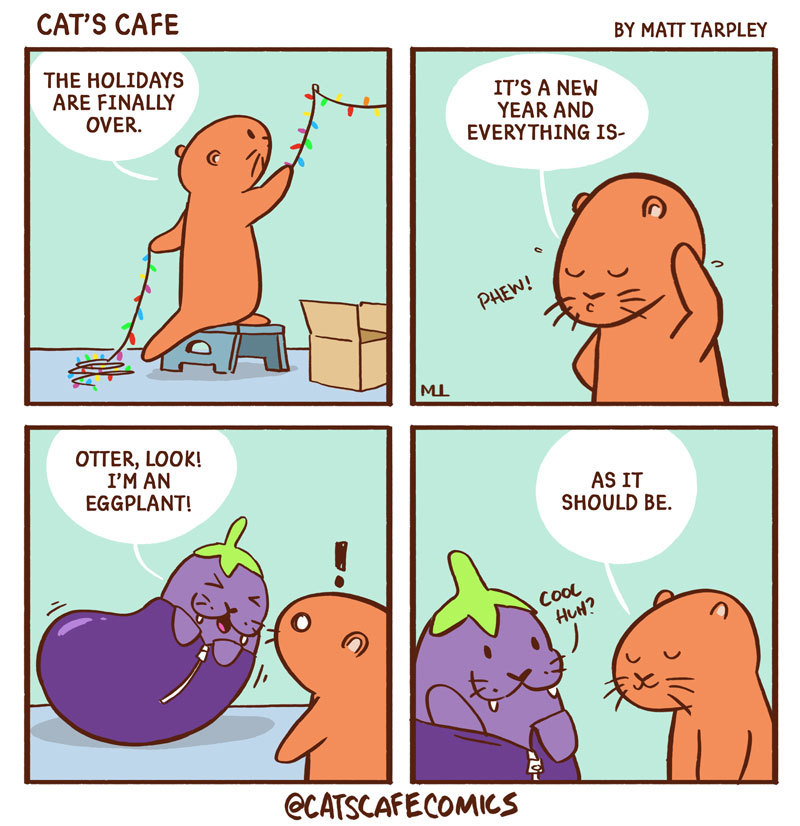 Cat's Cafe by Matt Tarpley for August 25, 2021, GoComics.com in 2023