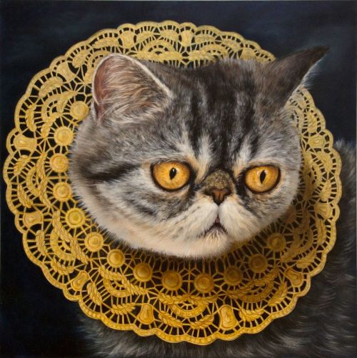 RWA: Reigning Cats & Dogs Exhibition “Le Garcon d’Or” by Angela Lizon(via tjm04)