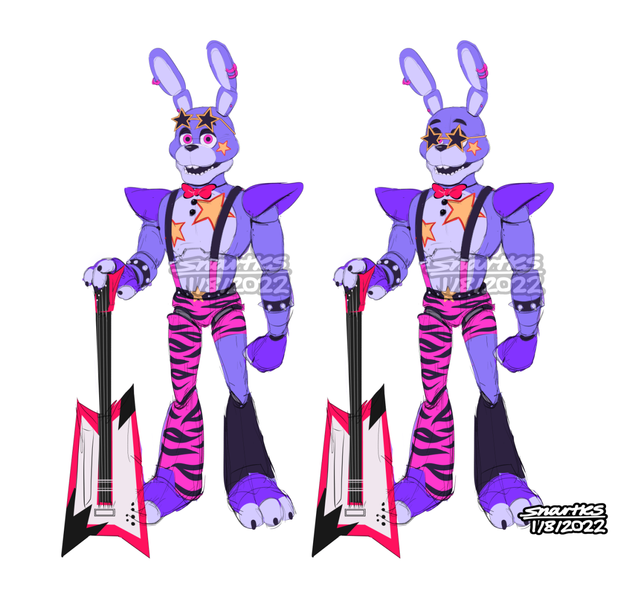 Art and Fart — haven't uploaded this yet here, my glamrock Bonnie