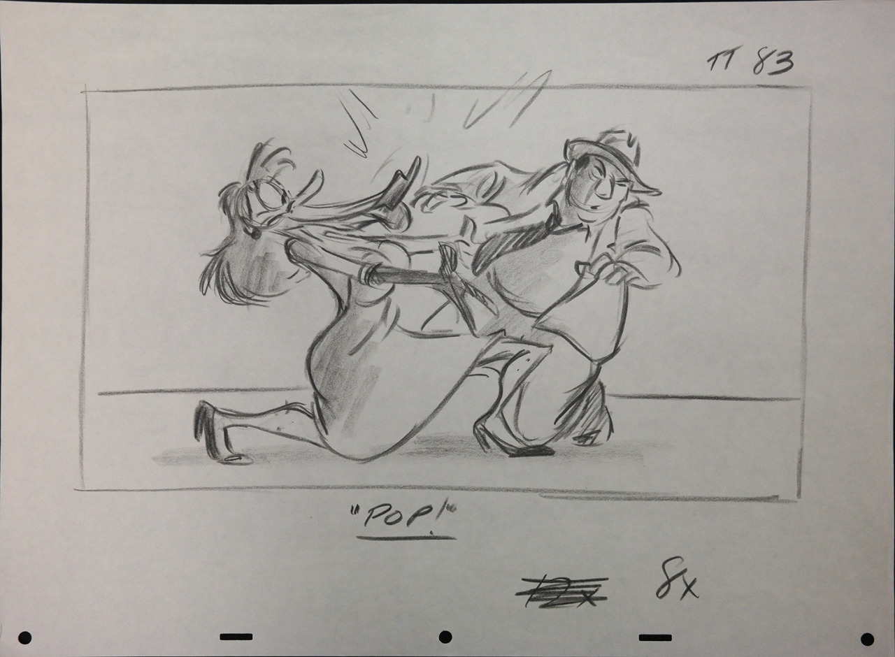 the-disney-elite:     Jane Baer’s storyboards for  Who Framed Roger Rabbit (1988).