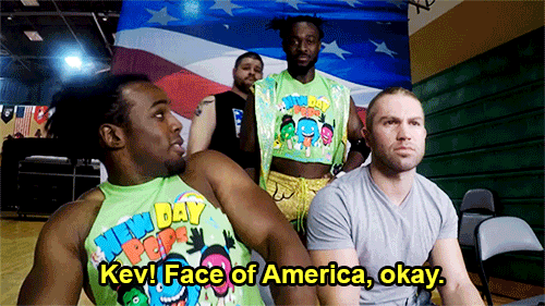 mith-gifs-wrestling:I like to think the Face of America just goes around stealing anything star-span