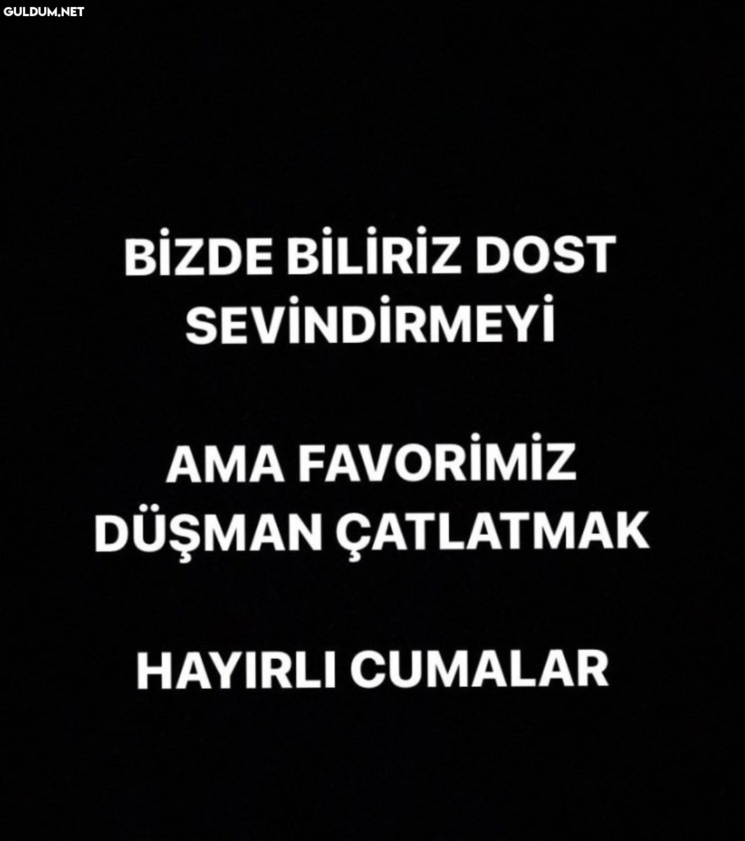 BİZDE BİLİRİZ DOST...