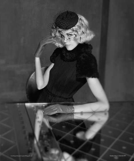 inspirationgallery:  Elegant 50s. Michelle Westgeest by Benjamin Kanarek. Harper’s