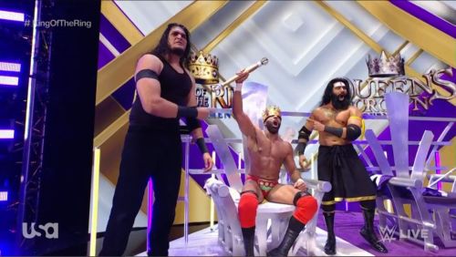 mrawkweird: Xavier looking at Jinder like he caught that man in bed with his woman.