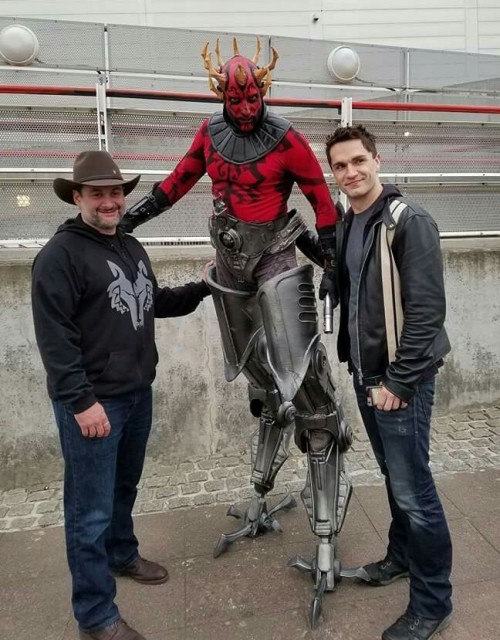 501stbhg: Costumer Darth Maul Cyborg gets the privilege of meeting his creator and his voice actor.