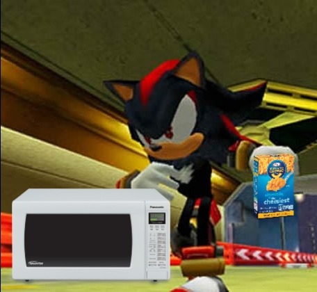 sunshinecassette:sunshinecassette:I’ve seen so many people say this YES Shadow is microwaving Mac n Cheese NO I do not take constructive criticism. He is the ULTIMATE LIFEFORM he does what he wants!!